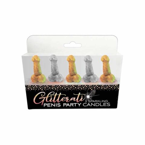 Bougies paillettes x5