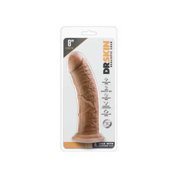 Gode Dr Skin Cock Harn latino 8" - 18cm