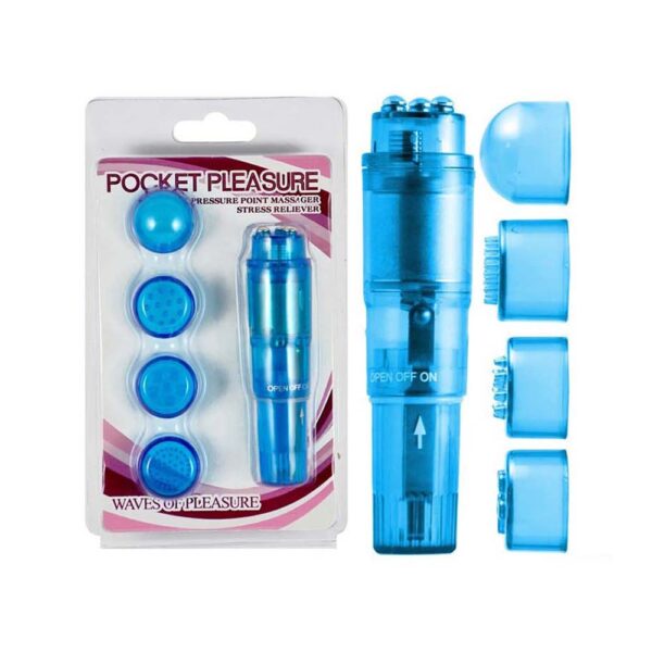 Stimulateur Pocket Pleasure bleu