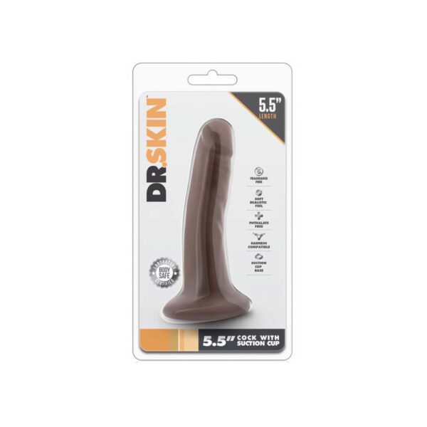 Gode Dr Skin Good Dick chocolat 5,5" - 12,5cm