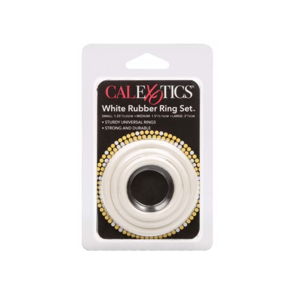 Anneaux X3 White rubber ring set